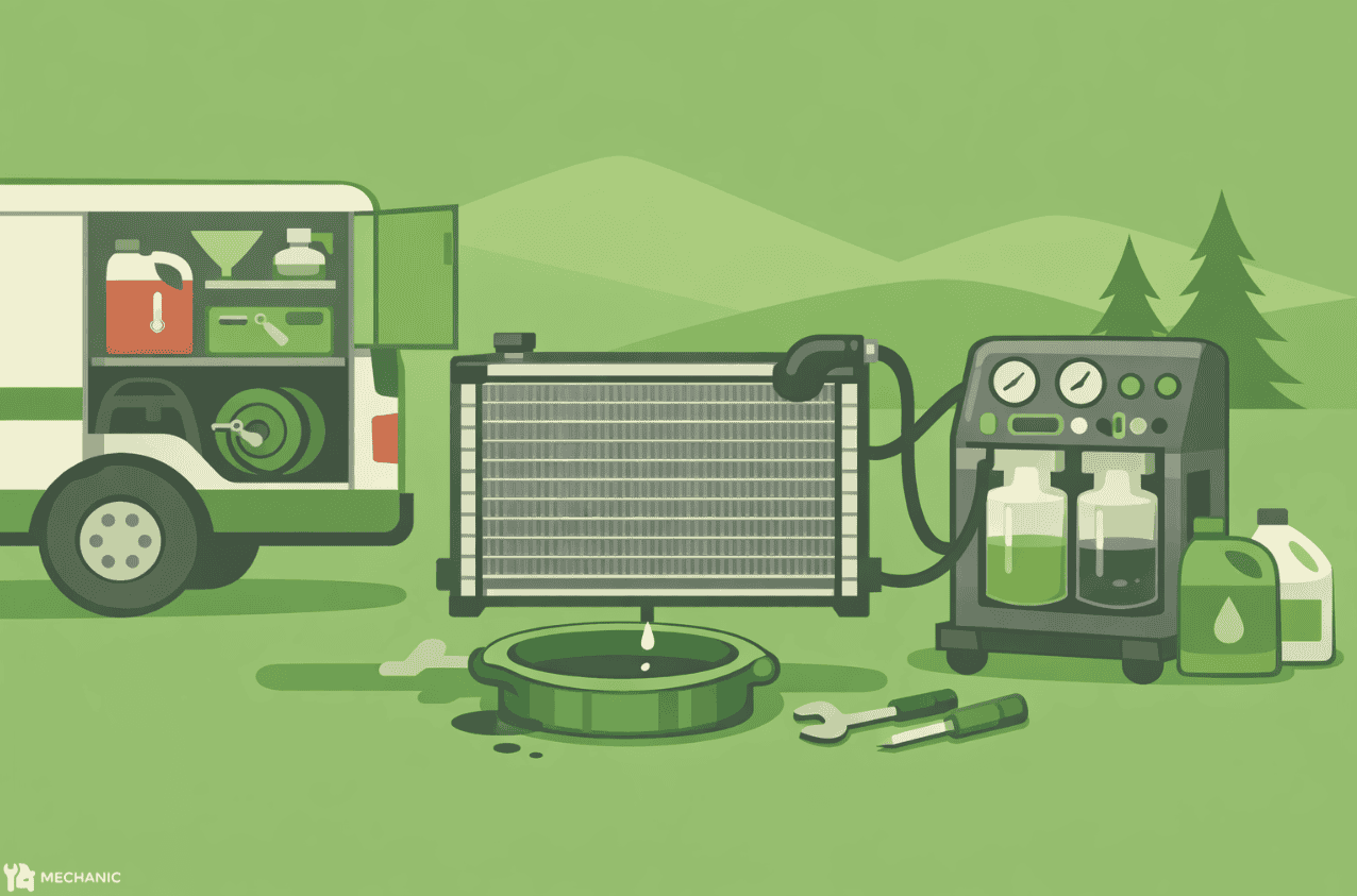 mobile radiator servicing